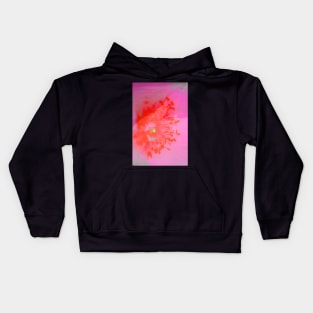 Pink Flower Abstract Kids Hoodie